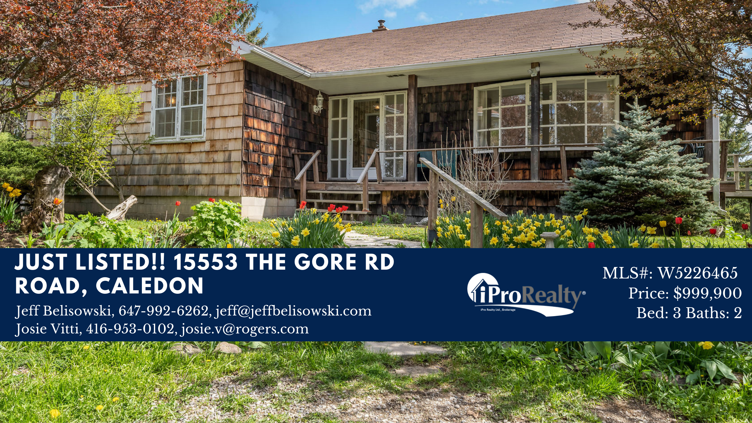 JUST LISTED!! 15553 The Gore Rd Road, Caledon