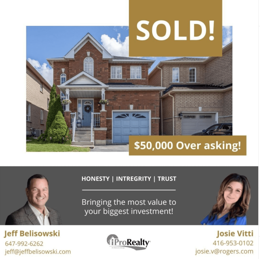 Congratulations to our happy clients on the sale of their home in Brampton.